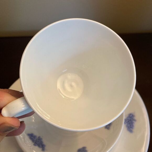 Adderleys Chelsey Blue Lavender Tea Cup Saucer‎ Dessert Breakfast Plate Antique - Picture 5 of 14